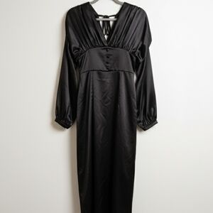 Elegant Black Long Sleeve Dress